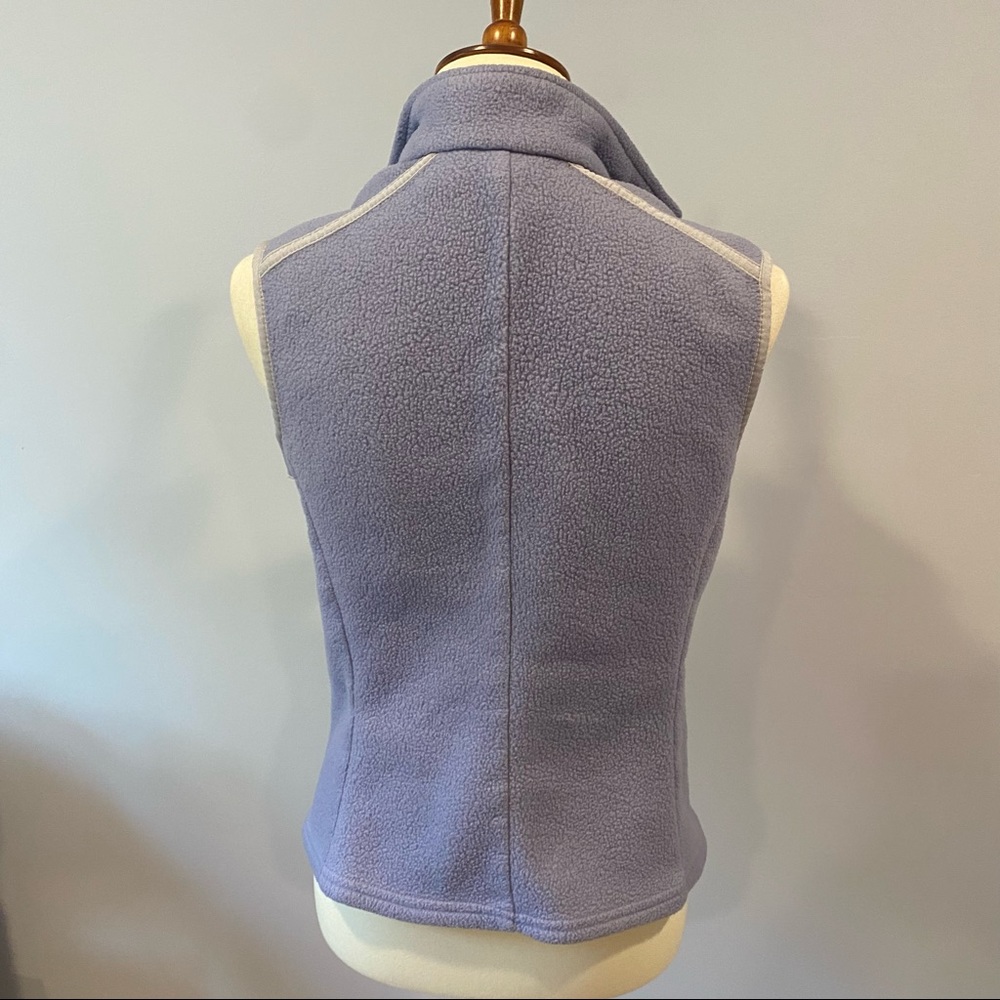 Vintage 1996 Patagonia Synchilla Purple Blue Gray Trim Fleece Zip Up Vest - Picture 3 of 12